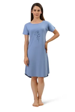 Cotton Blend Sleep Dress - Tempest