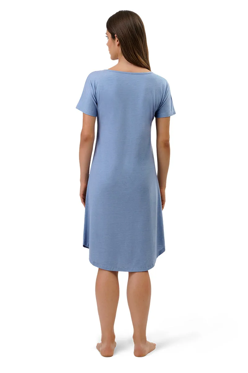 Cotton Blend Sleep Dress - Tempest