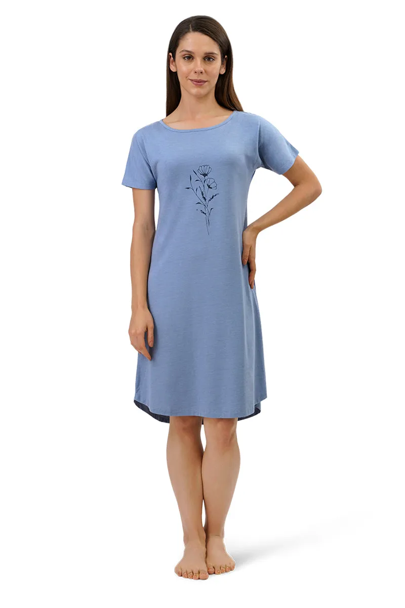 Cotton Blend Sleep Dress - Tempest