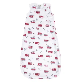 Cotton muslin sleep sack - Fire Trucks (0.7 tog)