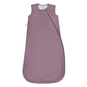 Cotton muslin sleep sack - Plum (0.7 tog)