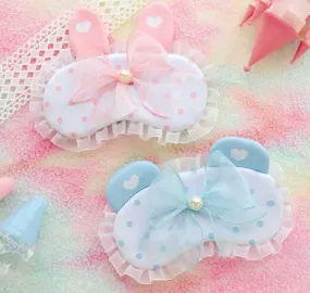 Cute Dotted Bow Gel Eye Mask