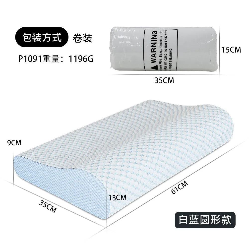 Ergonomic Contour Design Memory Foam Firm Ventilated Gel Foam Pillow for Side Sleepers