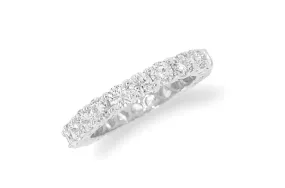 Eternity Ring White Gold with 23 Diamonds 1.84 cts