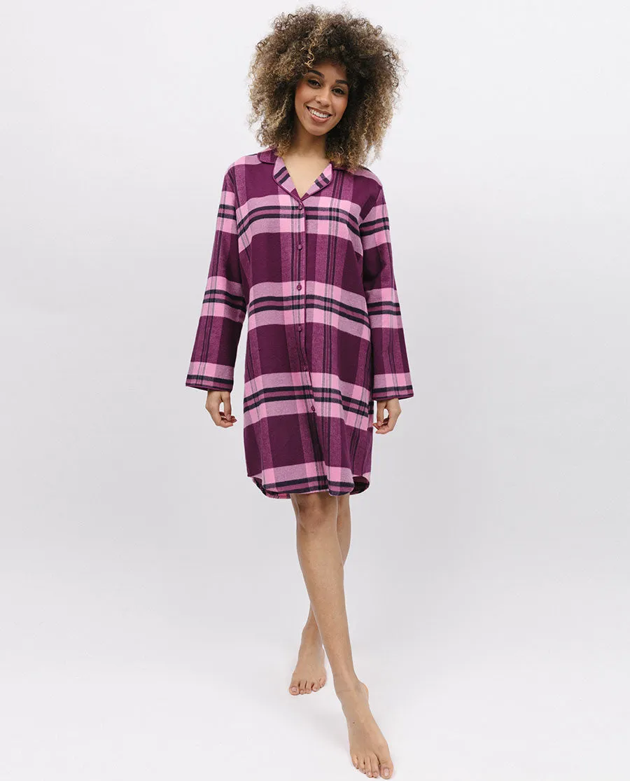 Eve Super Cosy Check Nightshirt