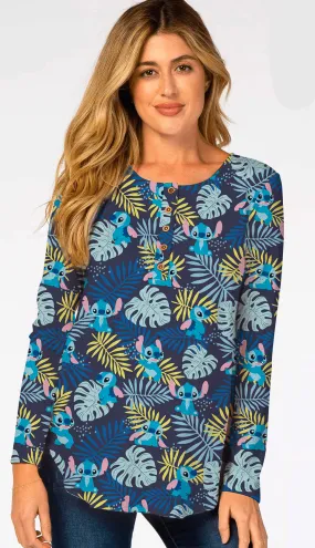 Fluffy Friends Ohana - Women's Long Sleeve Bamboo Top