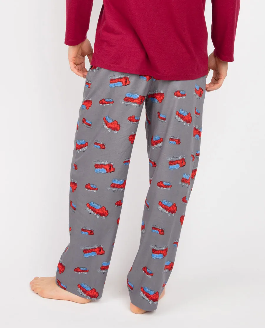 Frankie Fire Engine Print Pyjama Bottoms