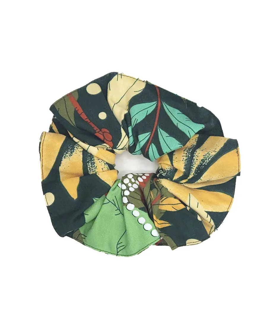 Gabrielle Palm Leaf Print Scrunchie