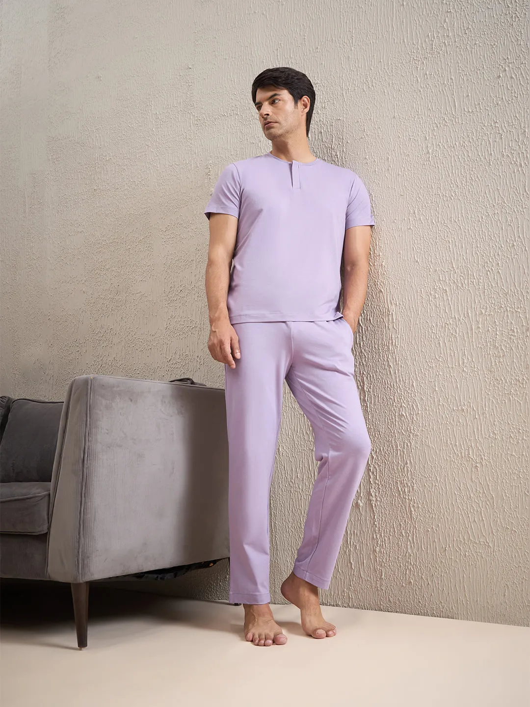 Gentlemen Solid Pyjama Set