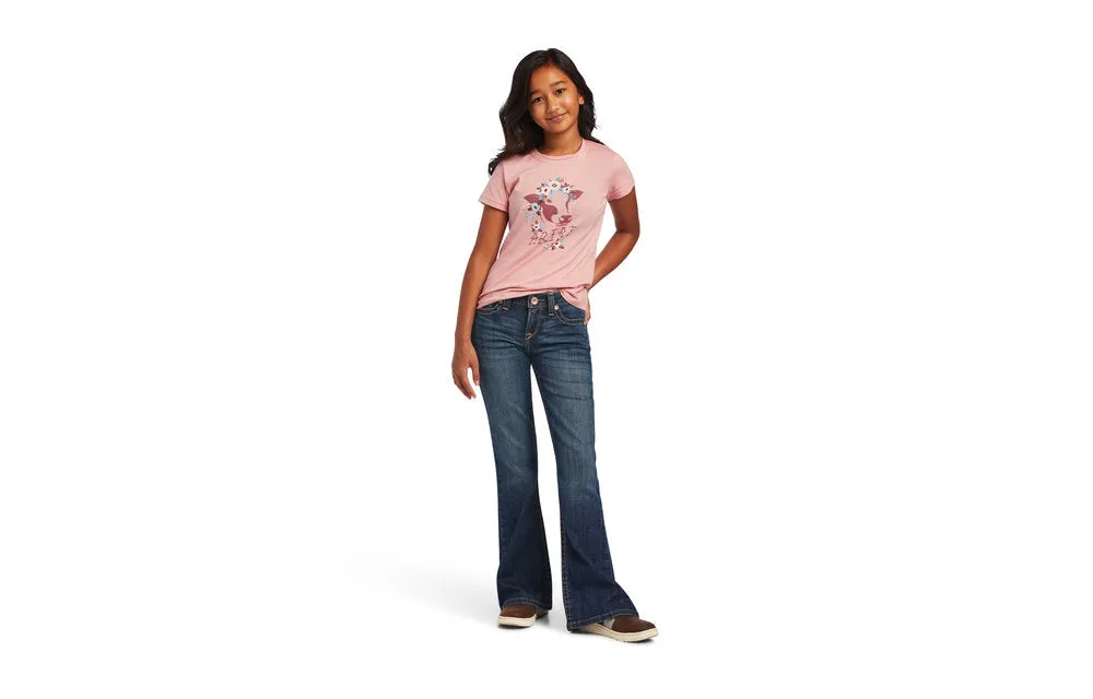 Girl's Ariat REAL Moo-Chacha Tee