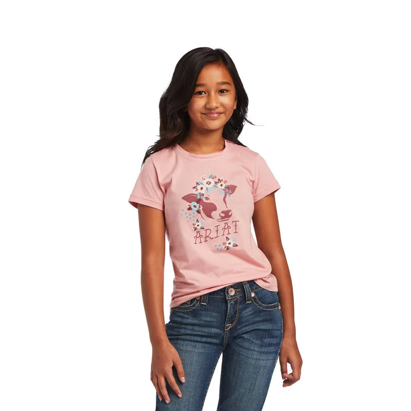 Girl's Ariat REAL Moo-Chacha Tee