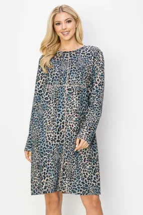 JOH DRESS JAGUAR - BLUE MULTI - 2059PNP