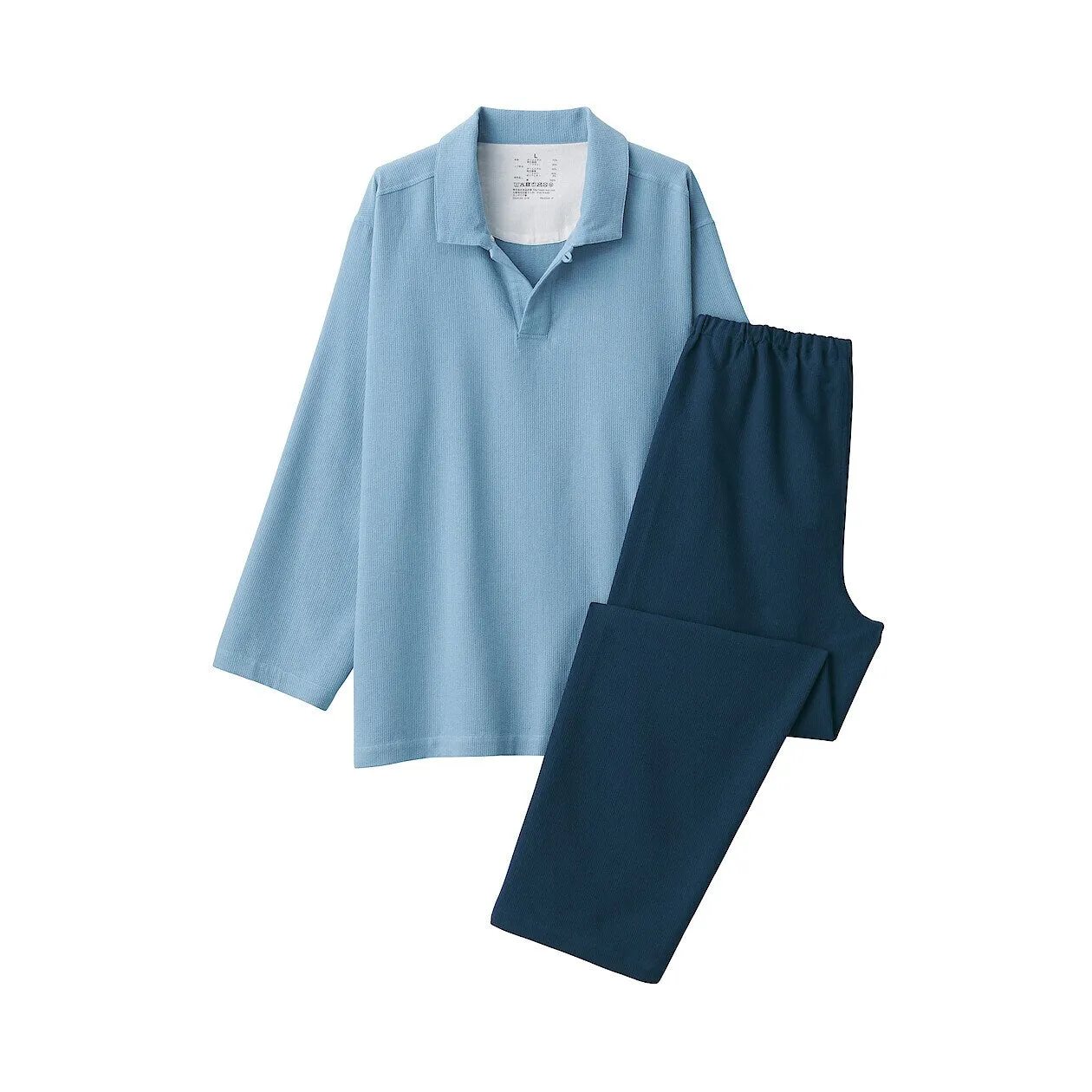 Optimized Title: Soft Kapok Blend Polo Pyjama Set