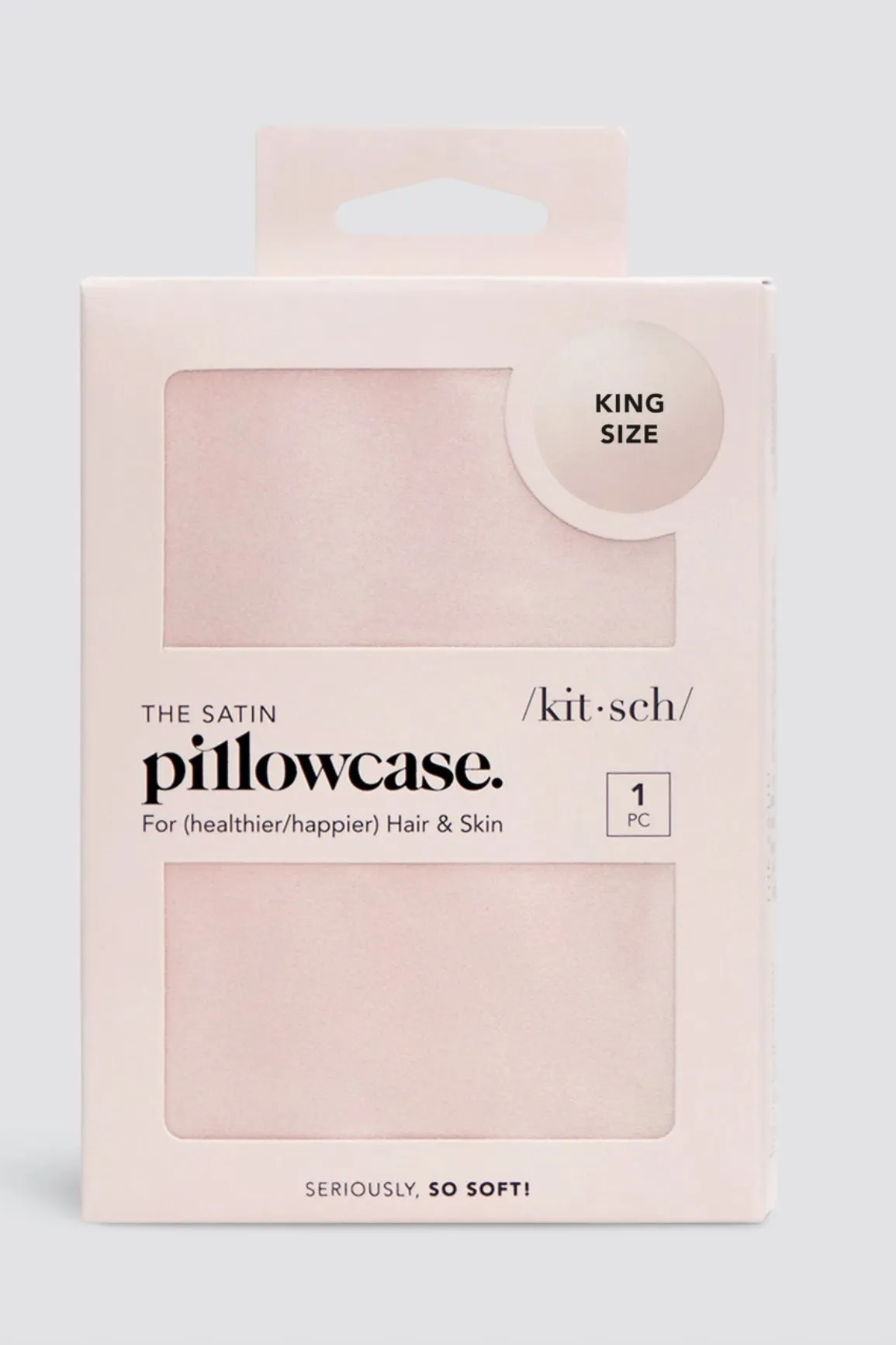 KITSCH - Satin Pillowcase King - Blush