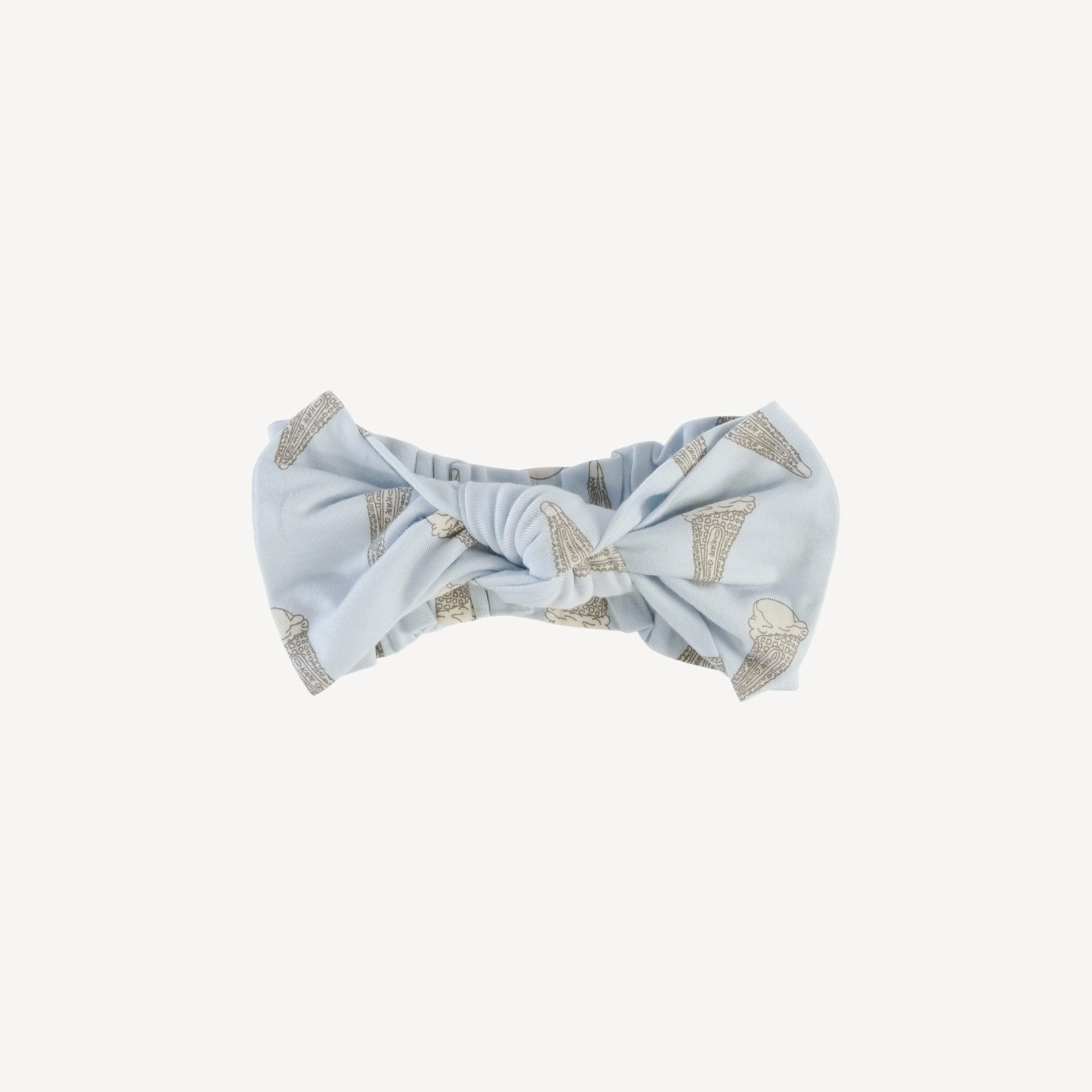 large bow elastic headband | ice cream | lenzing modal