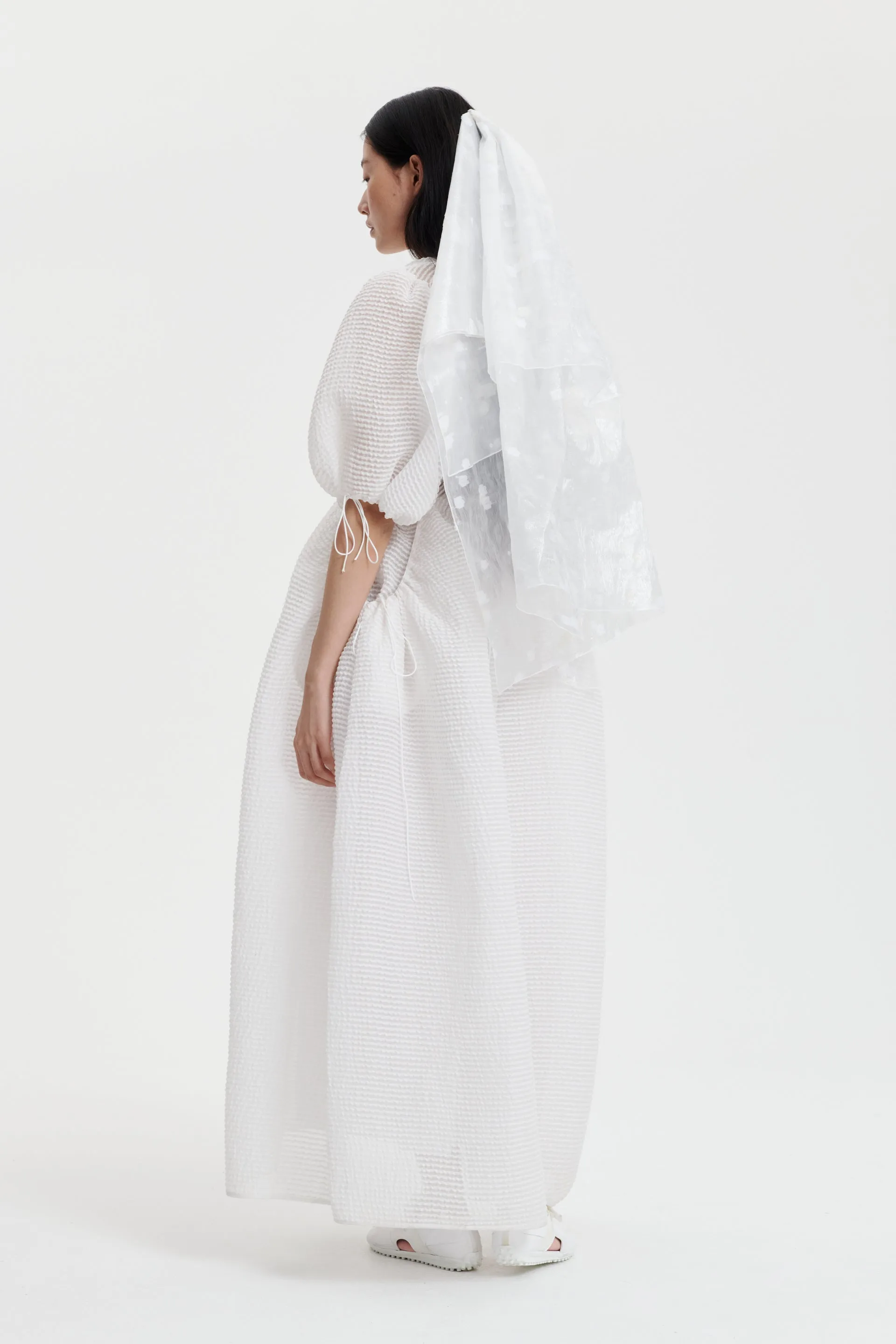 LOLA | DRESS STREAM JACQUARD ECRU BRIDAL