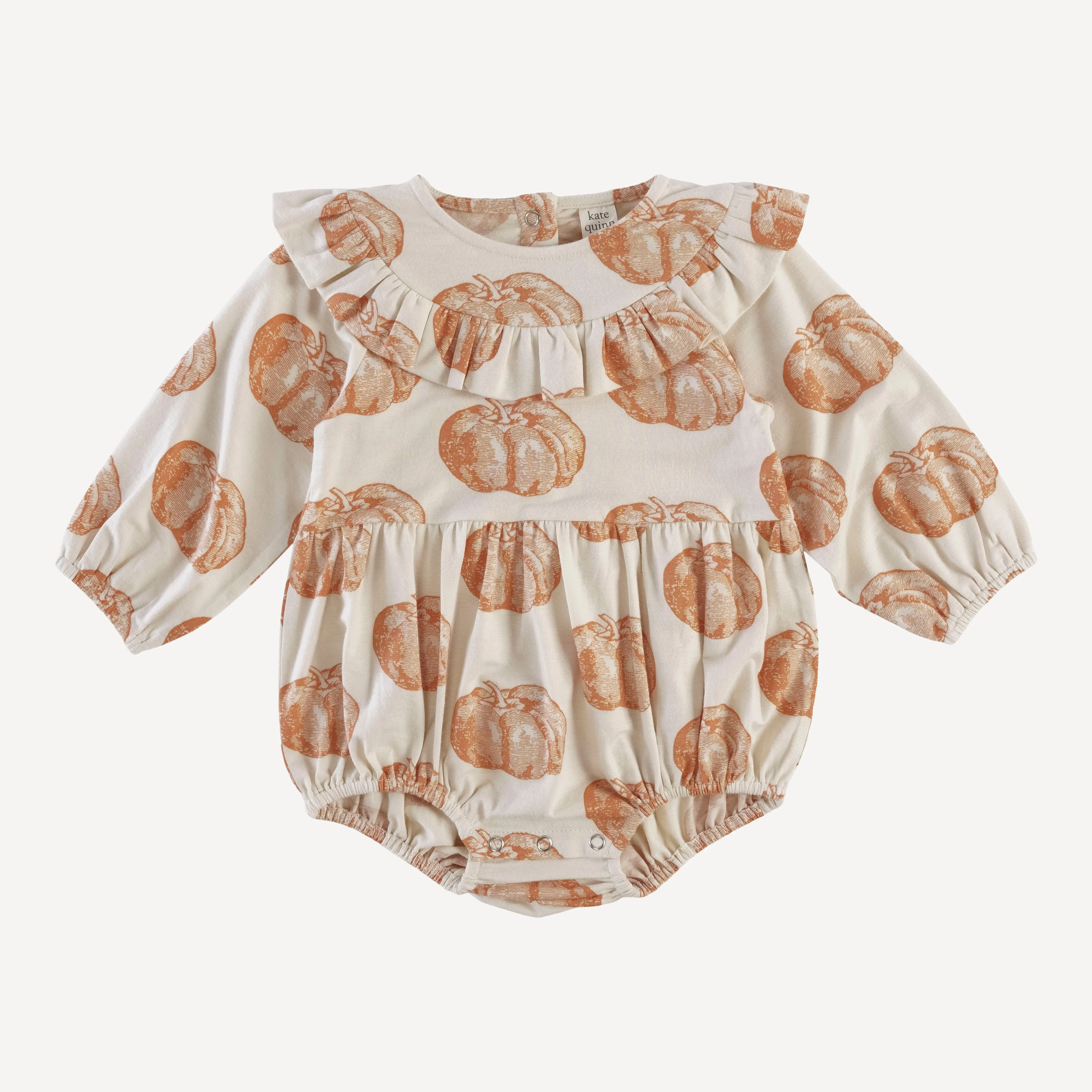 long sleeve circle ruffle bubble | harvest pumpkin | lenzing modal