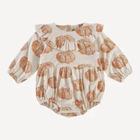 long sleeve circle ruffle bubble | harvest pumpkin | lenzing modal