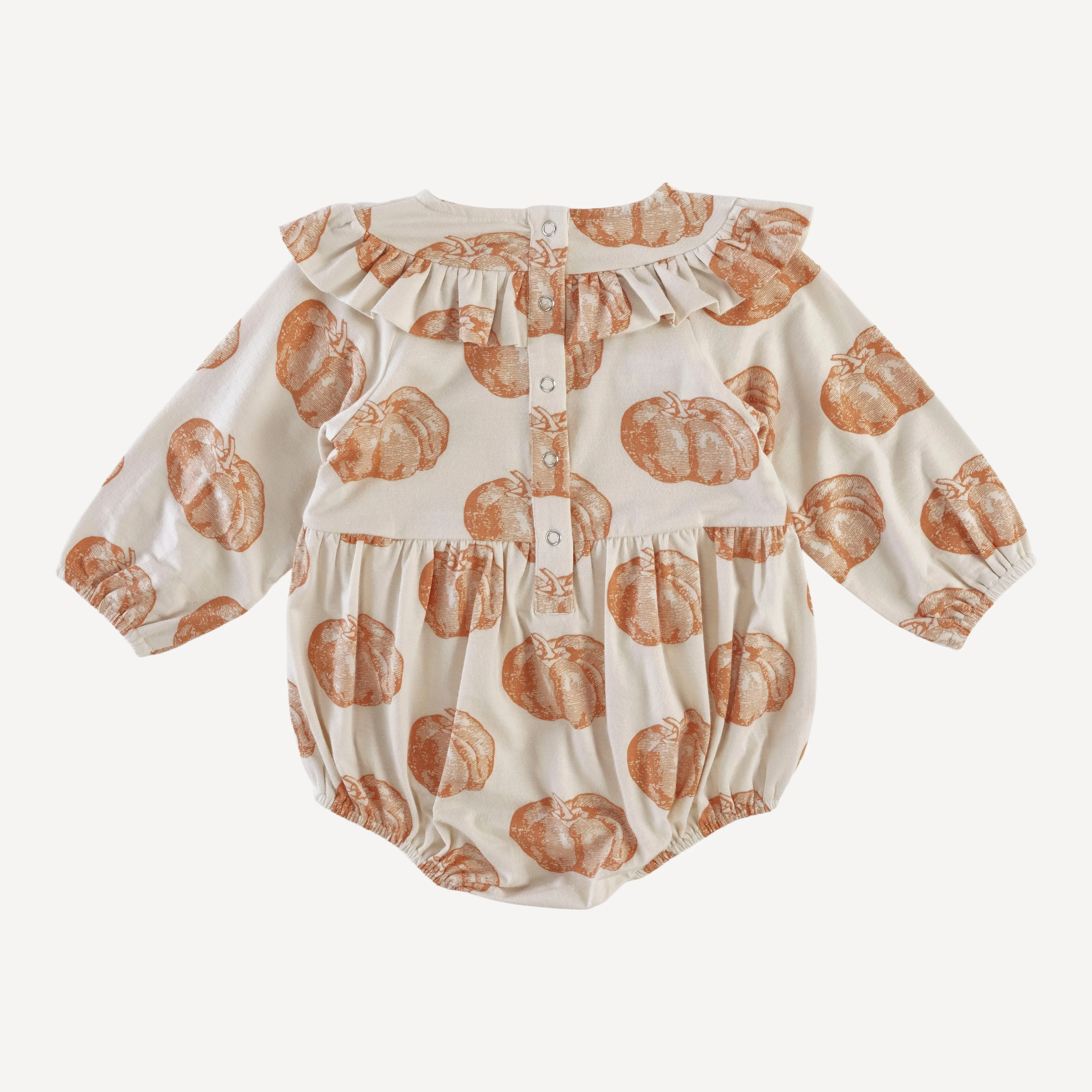 long sleeve circle ruffle bubble | harvest pumpkin | lenzing modal