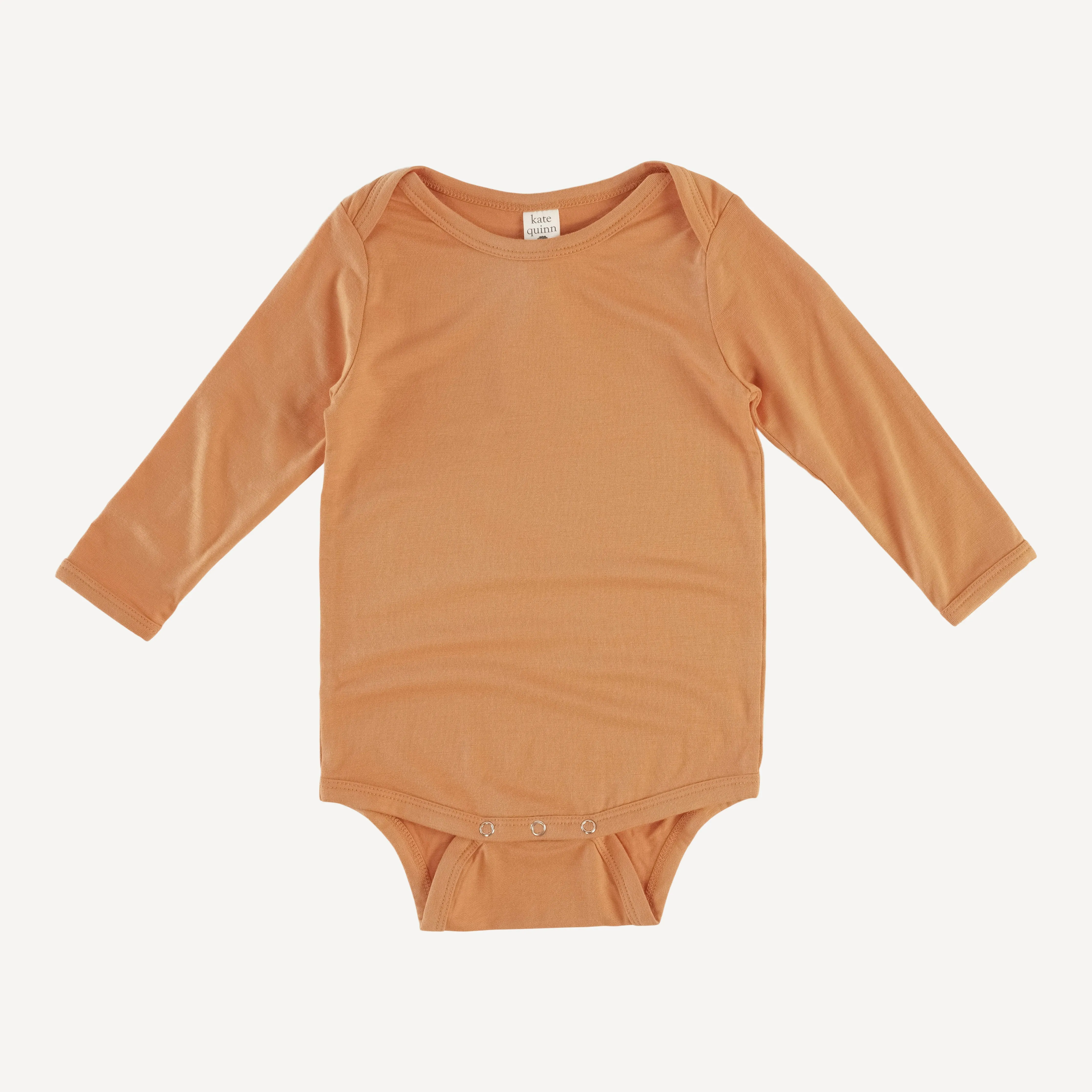 long sleeve lap neck bodysuit | caramel | lenzing modal