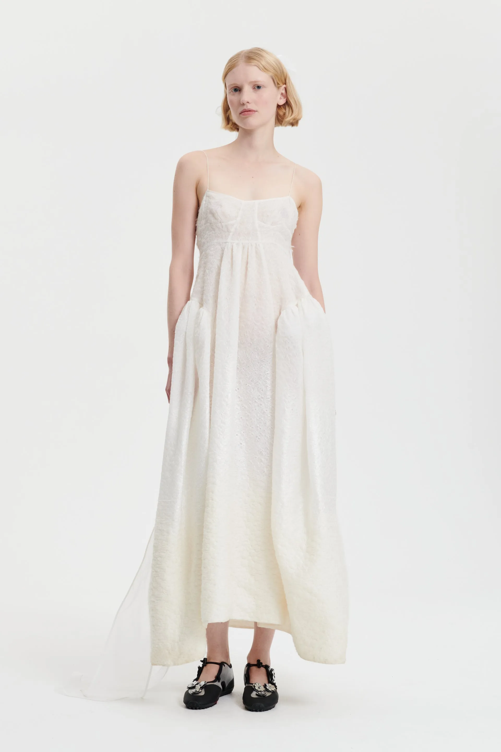 LOUIE | GOWN TIDAL JACQUARD WHITE BRIDAL