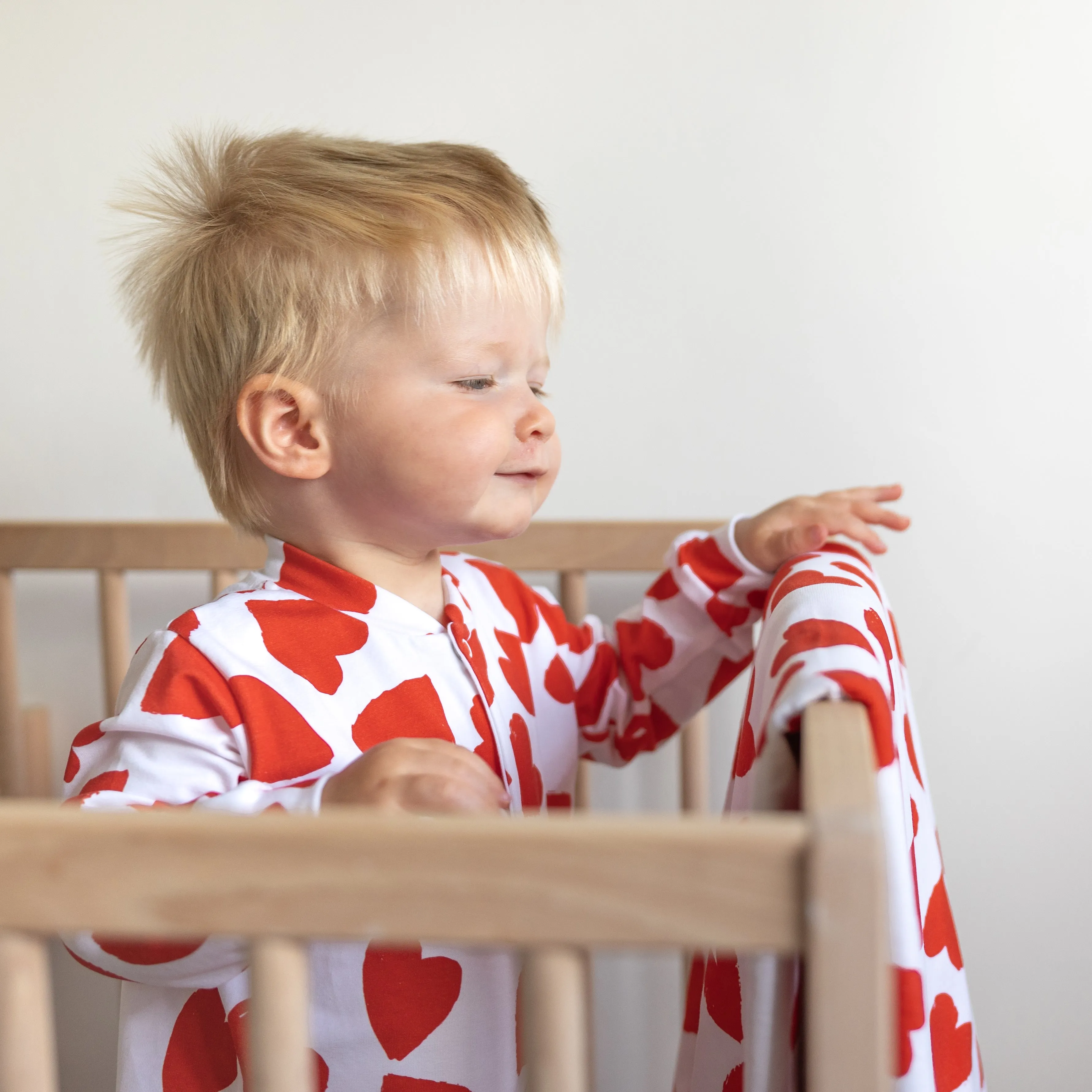 Love Heart cotton sleepsuit