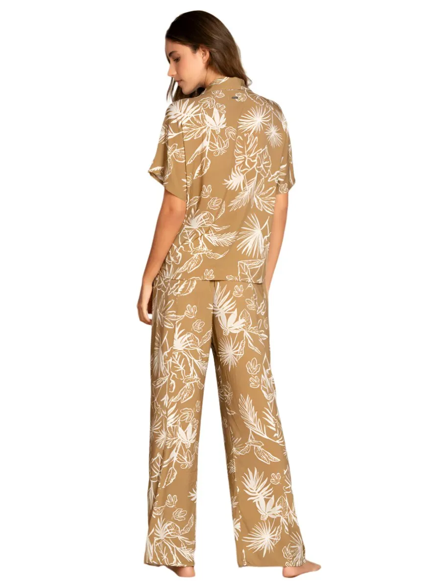 Maaji Fog Jungle Limona Short Sleeve Pant Set