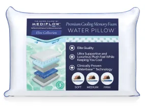 Mediflow Water Pillow - Elite Cooling Memory Foam