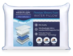 Mediflow Water Pillow - Elite Memory Foam