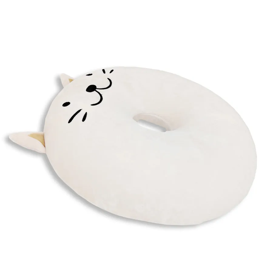 Memory Foam Donut Cat Themed Pillow | Crunches The Cat