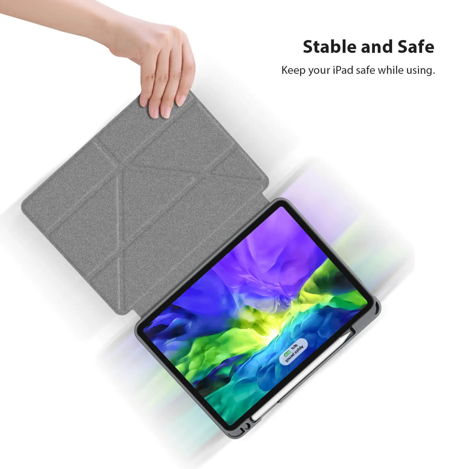 Mutural iPad Pro 2022 / 2021 / 2018 11" Smart Cover Kingkong Case Black