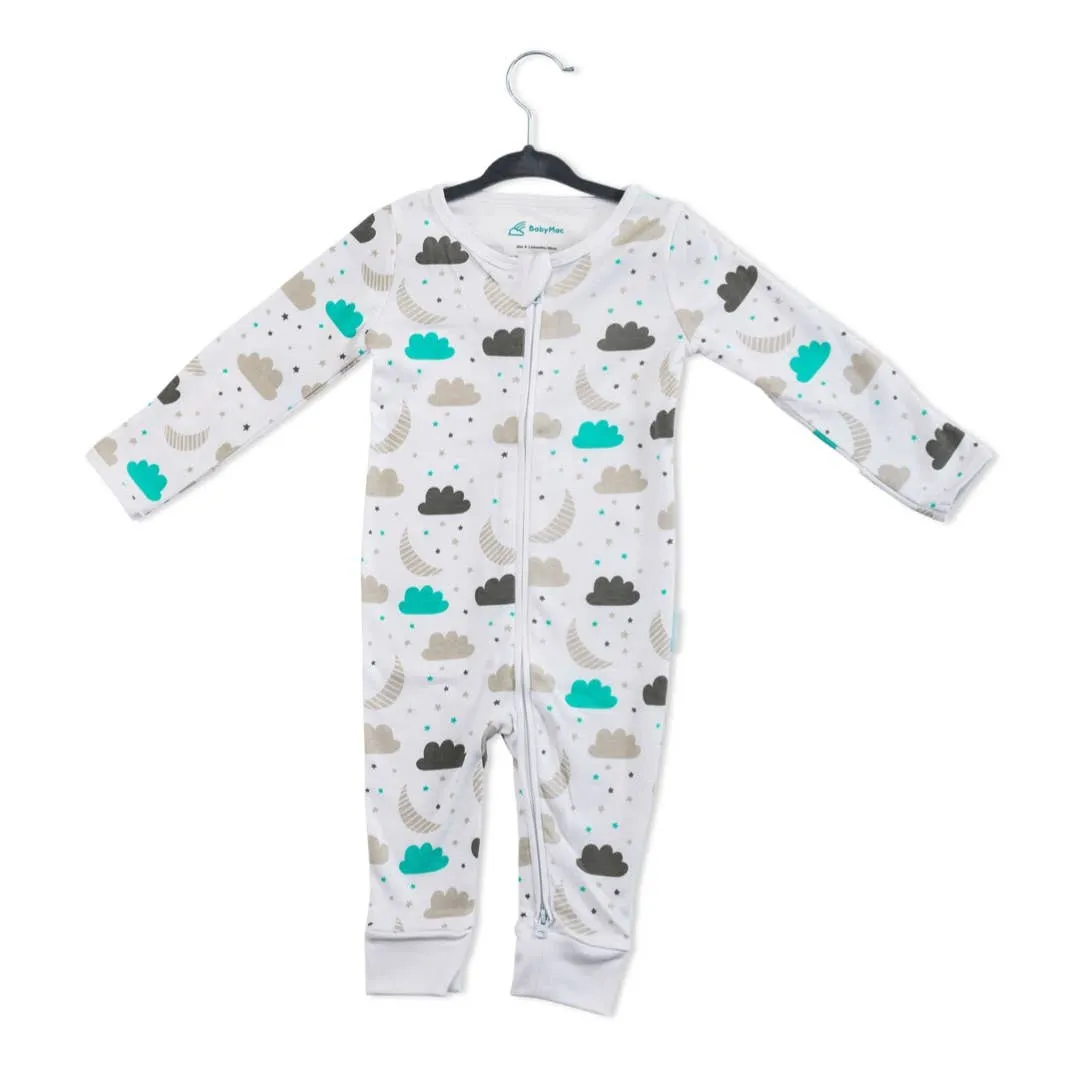 Organic Cotton Sleepsuit-Clouds