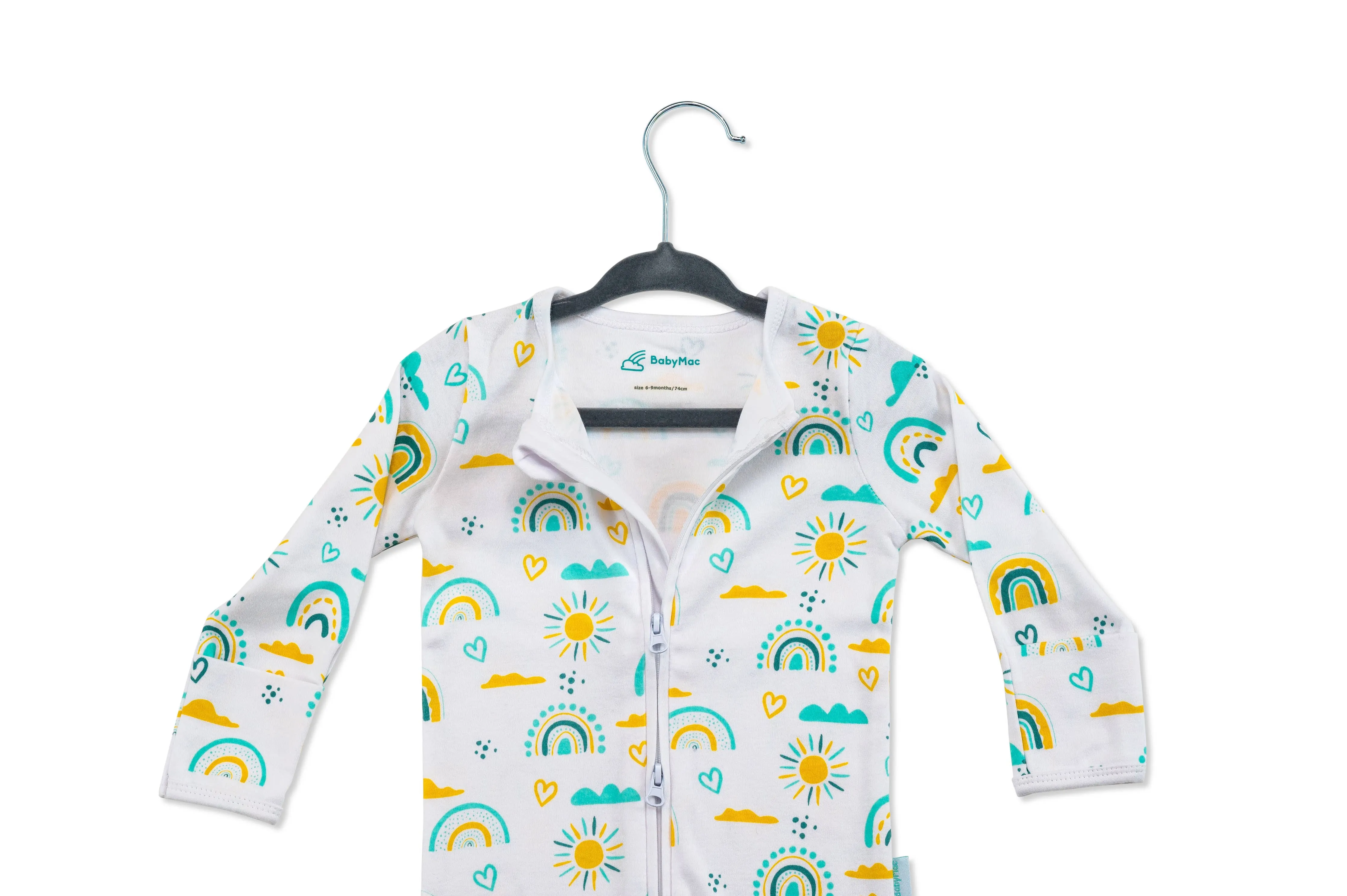 Organic Cotton Sleepsuit - Rainbow Print