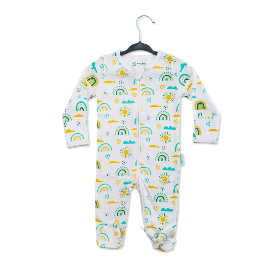 Organic Cotton Sleepsuit - Rainbow Print