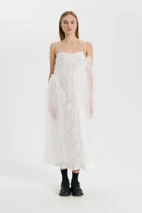 OSWALD | DRESS MAGNOLIA EMBROIDERY WHITE