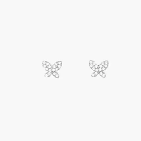 Pavé Butterfly Stud Earrings