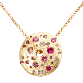 Pink Spinner Necklace - 11066