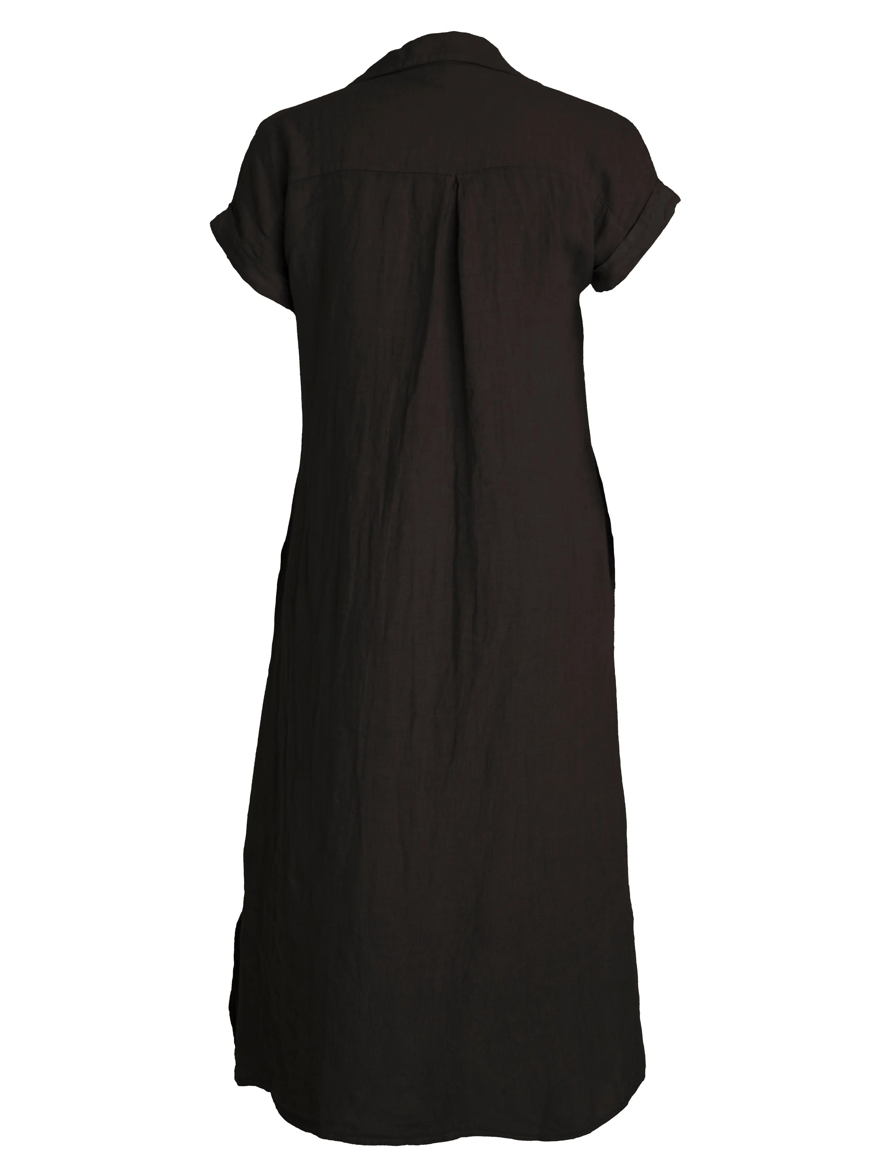 POLETTE Linen Dress - Black