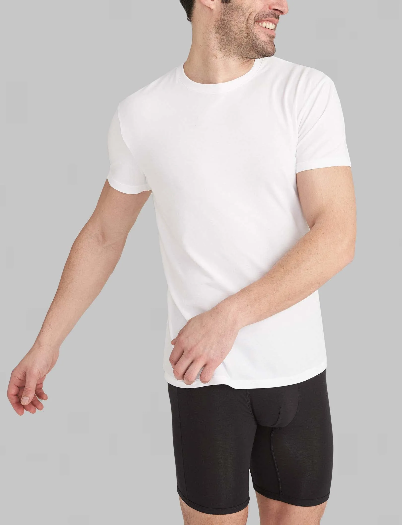 Second Skin Crew Neck Modern Fit Undershirt (3-Pack)