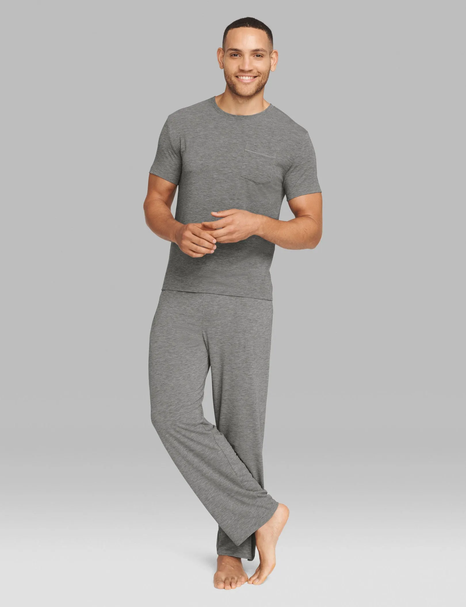 Second Skin Pajama Pocket Tee & Pant Set