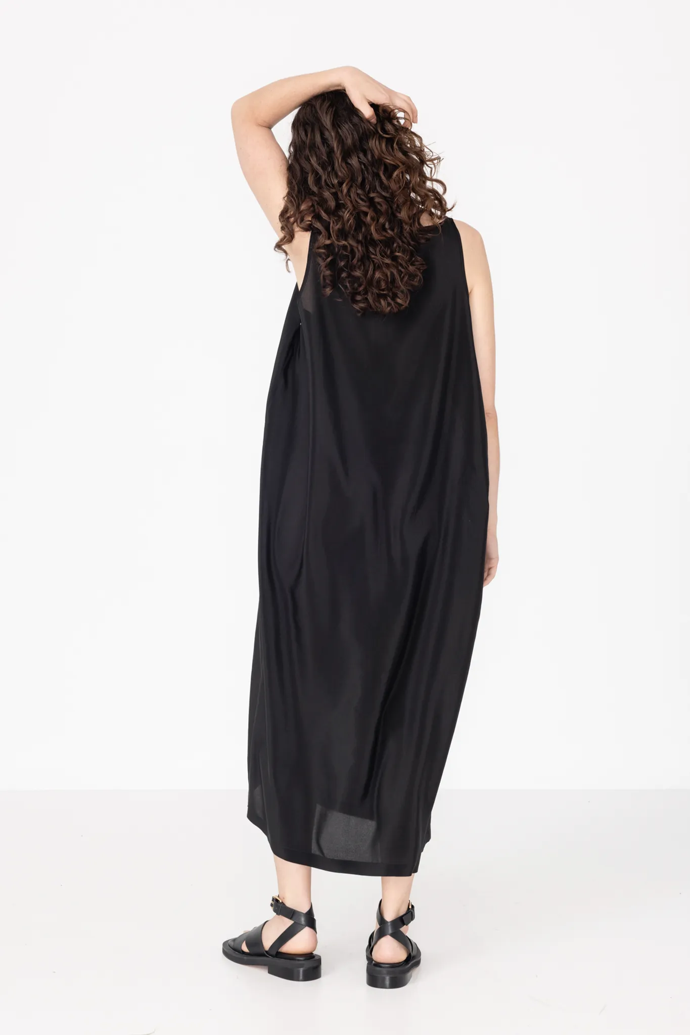 Shift Dress | Black Silk