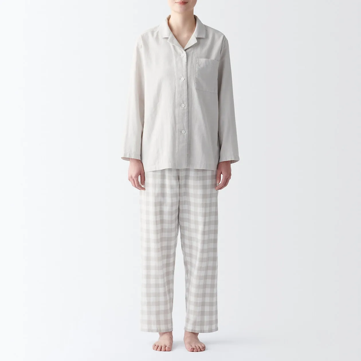 Side Seamless Double Gauze Pyjamas