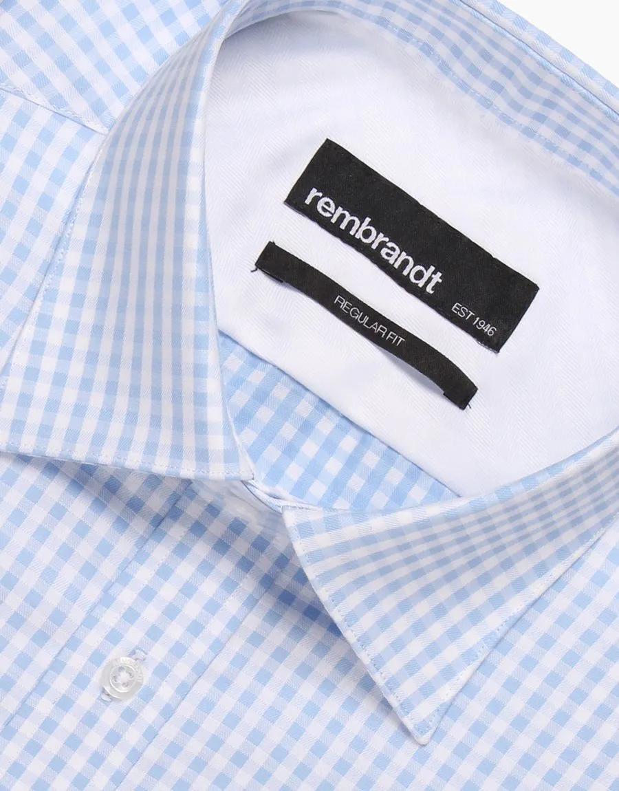 Sinatra Blue Gingham Shirt