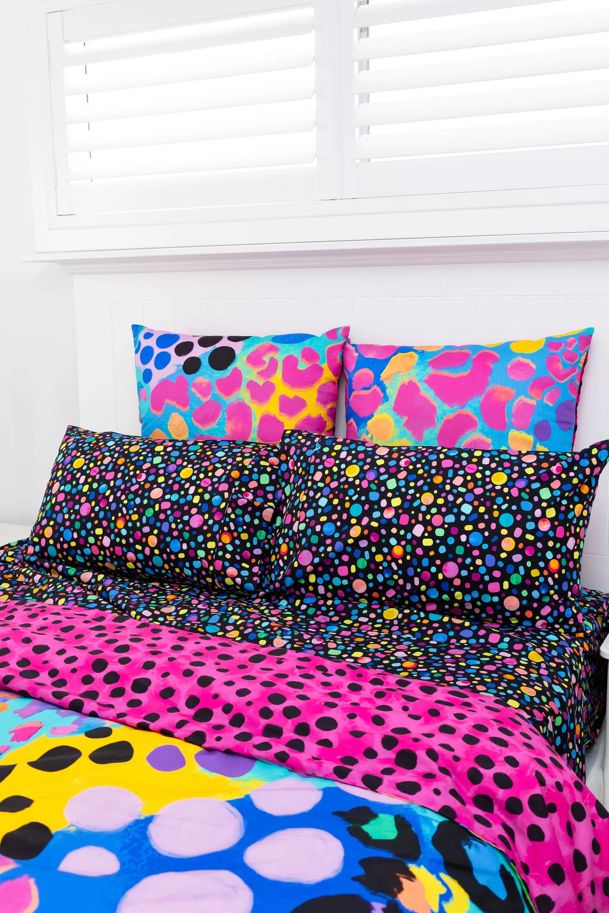 Sleep Bright Black Pebble Sheet Set by Kasey Rainbow