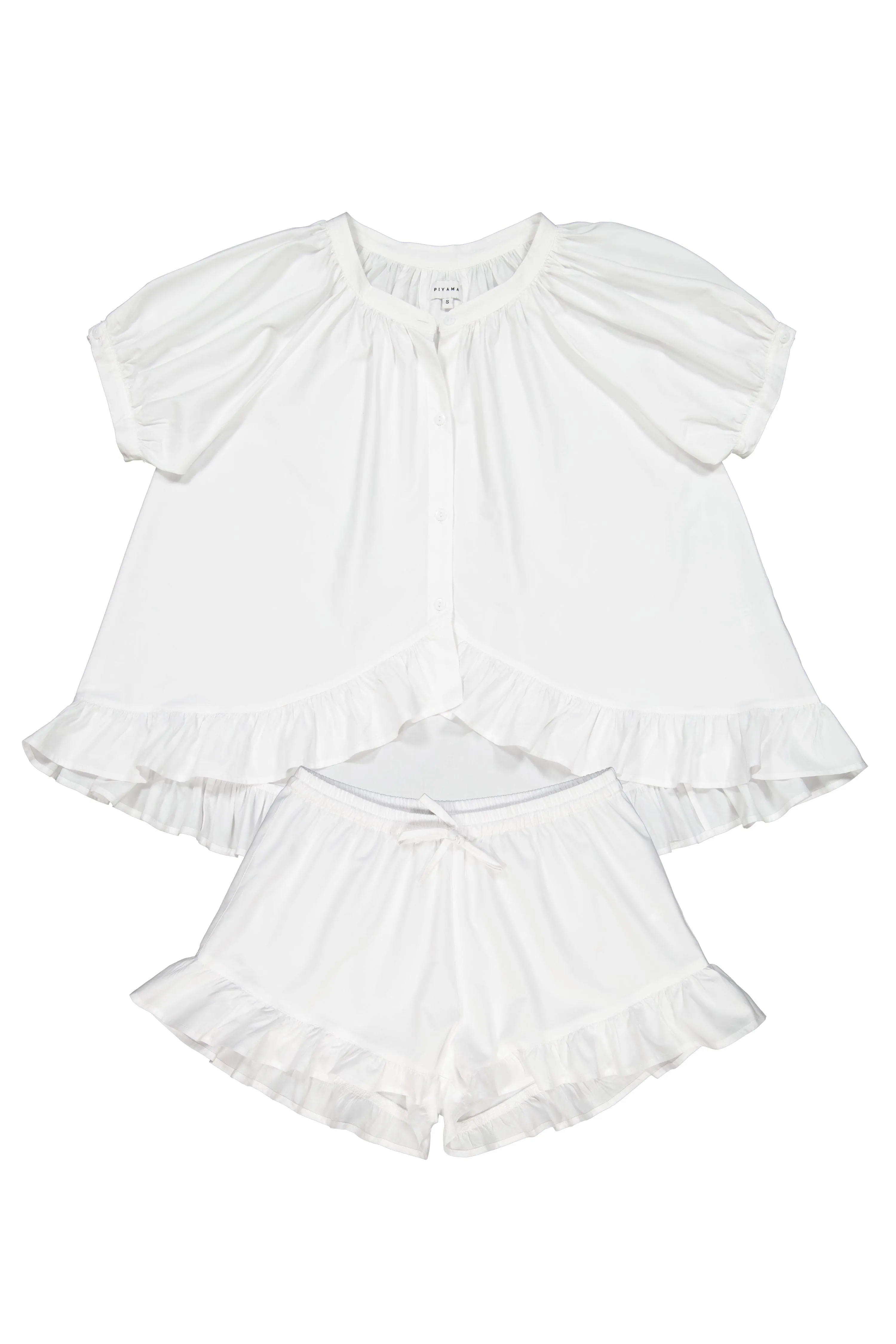 Sophie Sleep Set - Cotton Modal - White