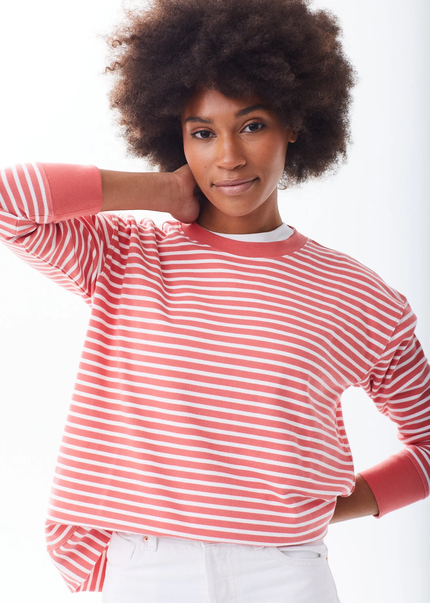 The Crewneck Sweatshirt - Striped