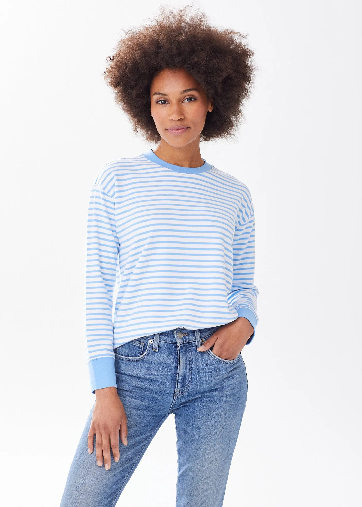 The Crewneck Sweatshirt - Striped