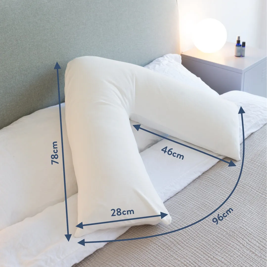 V-Shaped Pillow - Firm Orthopedic Support