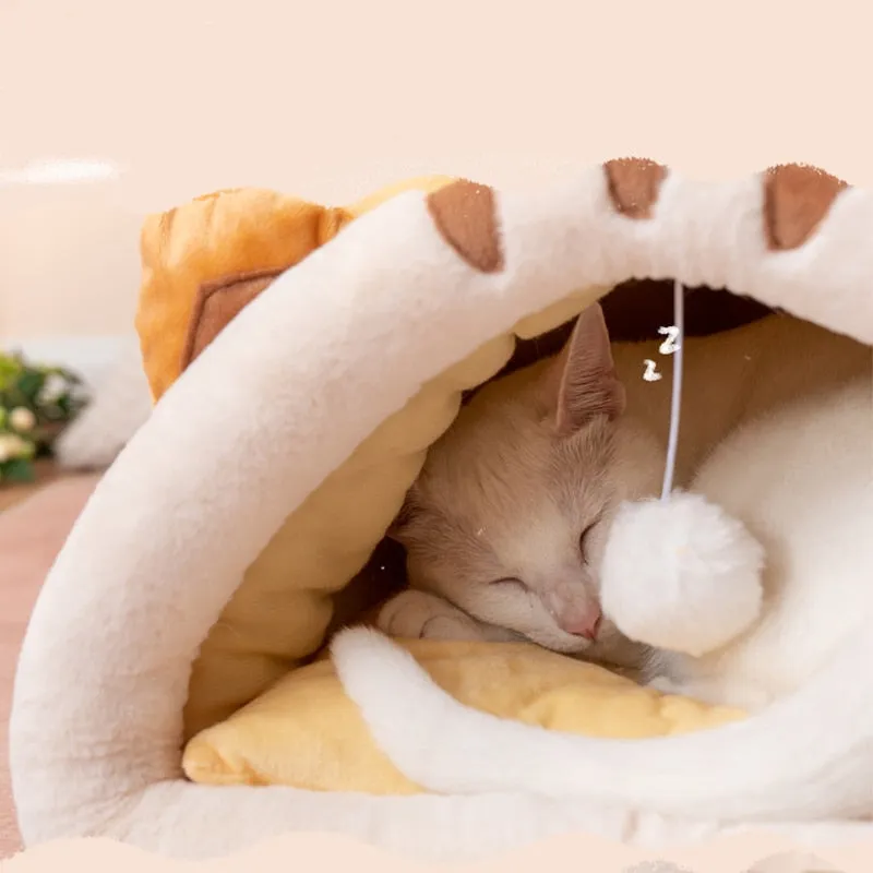 Various Styles Deep Sleep Cat Bed Cat Nest With Cushion